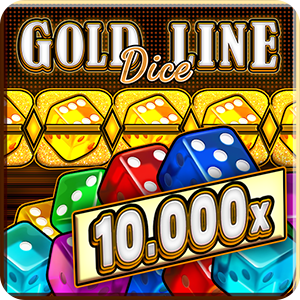 Gold Line Dice