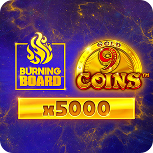 9 Coins Gold Burning Board